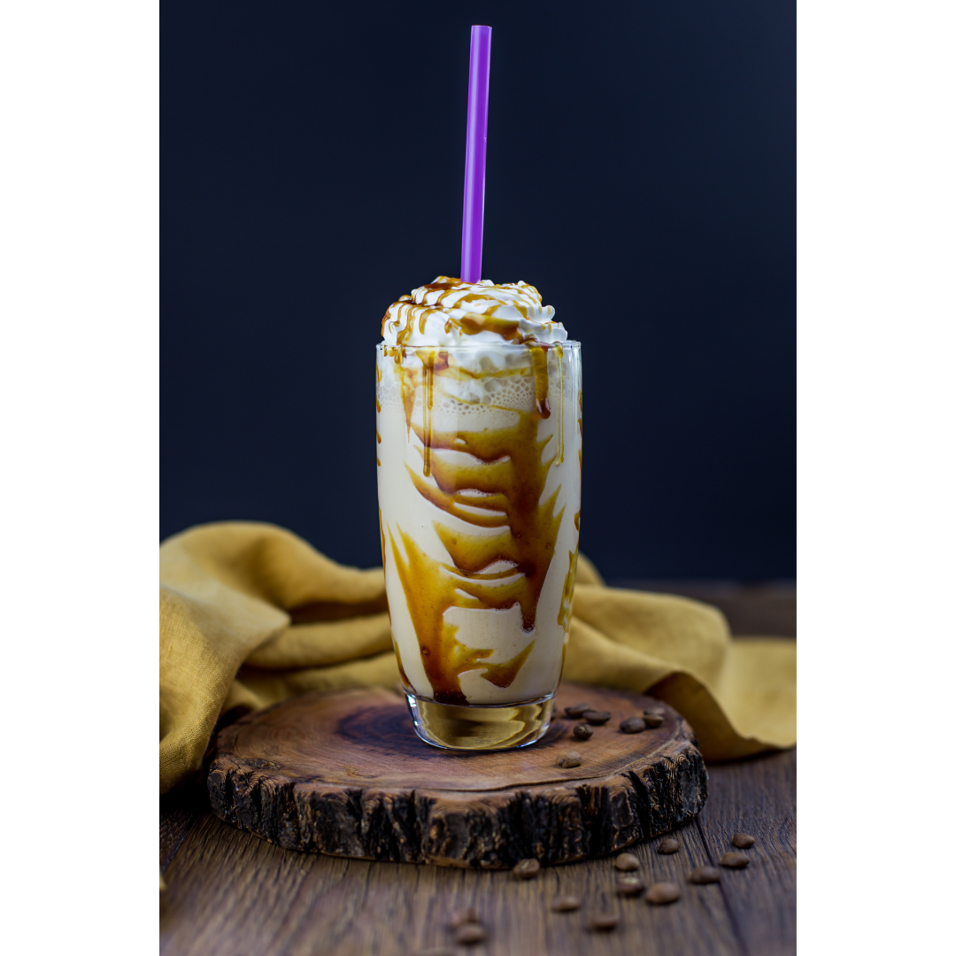 Polvo base para preparar Frapé sabor Café caramel