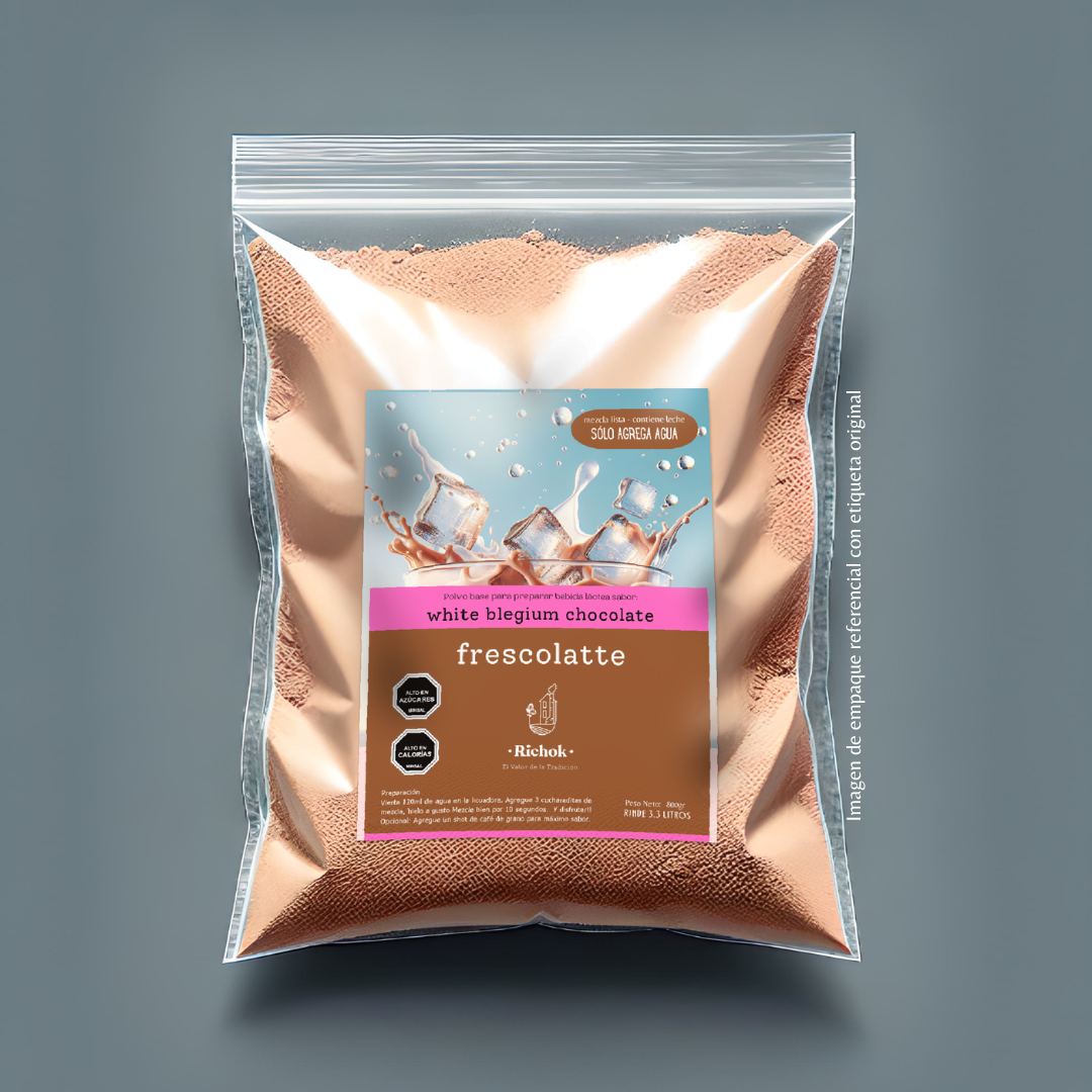 Polvo base frapé chocolate Blanco belga